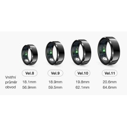 Chytrý prsteň ALIGATOR Smart Ring, vel.9, strieborný