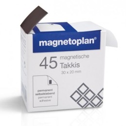 Magnetoplan Takkis samolepící magnety 30 x 20 mm (45ks)