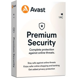 AVAST PREMIUM SECURITY FÜR 1 PC UND FÜR 12 MONATE BOX