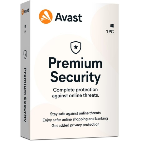 AVAST PREMIUM SECURITY NA 1 PC A NA 12 MĚSÍCŮ BOX