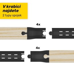 Intelino – connectors for wooden rails