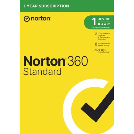 NORTON 360 STANDARD 10GB + VPN 1 užívateľ pre 1 zariadenie na 1rok