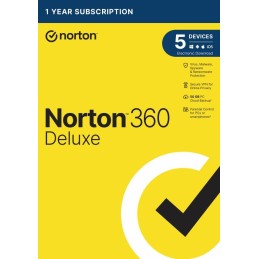 NORTON SECURITY DELUXE CZ 1 user on 5 devices for 2 years